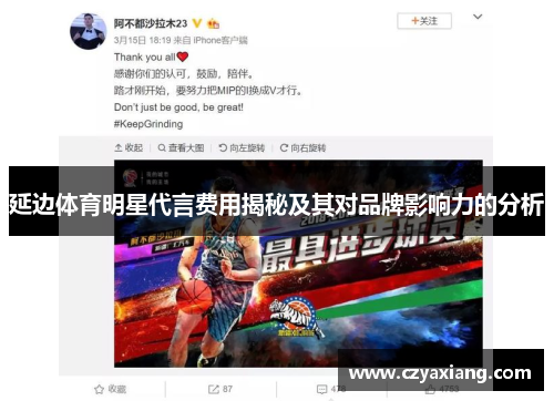 延边体育明星代言费用揭秘及其对品牌影响力的分析